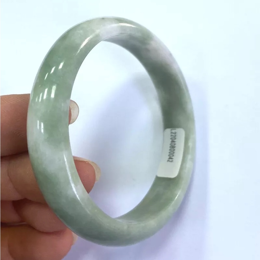 Green Jade Bracelet with Smooth Polished Finish